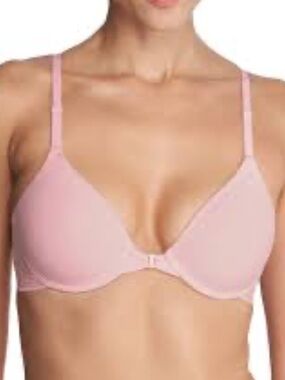 New Natori Lush Peony Pink Front-Closure Contour Underwire Bra